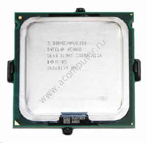     CPU Intel Xeon Dual Core 5160 3.0GHz (3000MHz), 1333MHz FSB, 4MB Cache, 1.325v, Socket LGA771, Woodcrest, SL9RT. -$219.