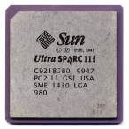 Sun Microsystems UltraSparc IIi SME 1430 CPU 360MHz/120MHz, 64-bit, 1.7v, 16KB + 16KB L1 Cache, 8MB L2 Cache, LGA-587, OEM ()