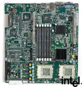 Intel Serverboard SCB2 Dual CPU S370 motherboard, up to 6GB ECC SDRAM, 133MHz FSB, ATX, 8MB VGA, Adaptec AIC-7899 Ultra160 SCSI card, Dual Intel PRO/100 LAN, OEM ( )