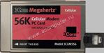 3Com Megahertz 3CXM556 PCMCIA 56K Cellular Modem PC Card/w X-Jack & cord, OEM (факс-модем)