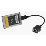 Linksys EtherFast 10/100 PC card (network ethernet adapter), PCMCIA, model: PCMPC200/w cord, OEM ( )