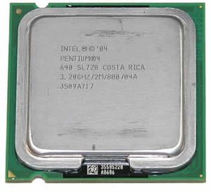CPU Intel Pentium 4 640 (P4) 3.20GHz/2M/800 (3200MHz), Prescott, HT (Hyper-Threading Technology), LGA775, SL7Z8, OEM ()