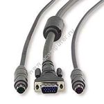 Belkin OmniView E-Series KVM cable kit, 2xPS/2 + HD15M/2xPS/2 + HD15F, 3m, p/n: F1D9000-06, OEM (кабель)