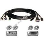 Belkin OmniView Pro 10' KVM cable kit (2xPS/2(M) + HD15M-HD15F), p/n: F3X1105-10, OEM (кабель)