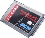 SCM SCR201 PCMCIA Smart Card Reader/Writer, T=0/T=1 protocol support, OEM (переходник)