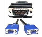 Dell/Molex DMS-59 pin VGA Y-Splitter cable, 1xDMS 59-pin (M)/2xHD15 (F) connectors, p/n: G9438, OEM ( )