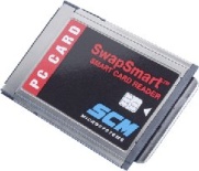     SCM SCR201 PCMCIA Smart Card Reader/Writer, T=0/T=1 protocol support. -$49.