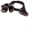 DIGI International 4-port DTE Male SST DB25 fanout cable, p/n: 690269, OEM (  "")