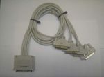 DIGI International 4-port RS232 DB25(9)M cable, p/n: 63000118-01A, OEM (кабель соединительный "гидра")