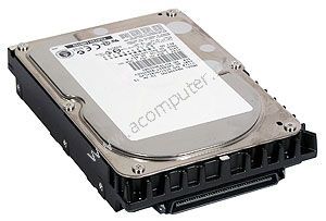 Hot swap HDD Fujitsu MAN3367MC 36.4GB, 10K rpm, Ultra160 SCSI/SCA2/LVD, p/n: CA05904-B20600HP, 80 pin, 1"/w HP tray D9419A, OEM (  HotPlug)
