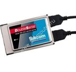 Silicom Double Serial Dual RS-232 Serial ports PCMCIA Card, Type II 16-bit PC Card, Buffered 16550 UARTs /w 2 x Industry-Standard DB-9 Connectors, retail ( )