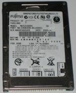 HDD Fujitsu MHT2100AH 100GB ATA-6, 8MB, 5400 rpm, 2.5" (notebook type), p/n: CA06499-B11000C1  (жесткий диск для портативного компьютера)