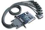 Moxa Technologies Smartio C168H/PCI, 8 port RS-232 card/w octal cable DB25, retail (мультипортовая плата)