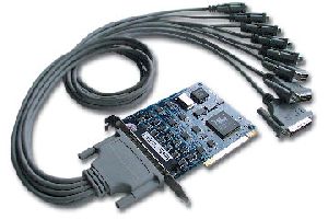 Moxa Technologies Smartio C168H/PCI, 8 port RS-232 card/w octal cable, OEM ( )