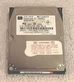 HDD Toshiba MK1724FCV HDD2339 362MB, IDE, 2.5" (notebook type)  ( )