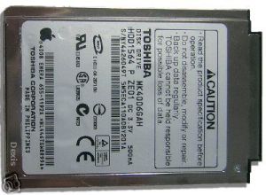 HDD Toshiba MK4006GAH (HDD1564) 40GB, 4200 rpm, IDE ATA-100, 1.8" (notebook type), 2MB Buffer Size  ( )