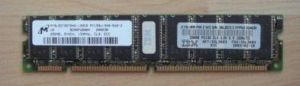 IBM 256MB ECC SDRAM PC133 (133MHz) SYNC CL3 RAM Module, FRU: 33L3084, p/n: 38L4012, PC133U-333-542, OEM ( )