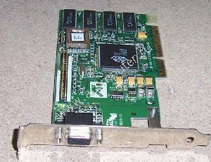 VGA card ATI 3D Rage IIC AGP, 8MB, p/n: 109-48300-00, OEM ()