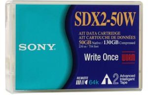 Streamer data cartridge SONY SDX2-50W 50/130GB, AIT2, 8mm, 230m (  )