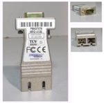 Stratos Lightware Fiber Media Interface Adapter DB9/SC (MIA Copper to Fiber), p/n: 370-3989, OEM (конвертер)