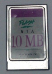      Intel 10MB IDE Flash ATA PCMCIA PC Card. -$79.
