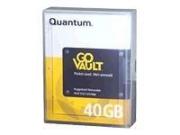 Quantum QUA-QRM40 GoVault Ruggedized Removable 40GB Hard Disk Cartridge, p/n: TH1010-011, LBL#: 20012217-001, .. ( )