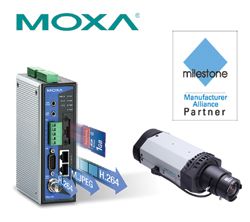     Moxa - VPort 461 industrial video encoder  VPort 36-1MP IP Camera