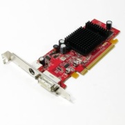      Video card HP/ATI Radeon X300 SE 64MB, VGA/S-Video, PCI-E X16, Low-Profile (LP), p/n: 353048-001, 361267-001, 109-A26000-01. -$89.