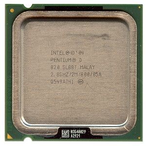 CPU Intel Pentium D 820 2.8GHz/2M/800, Dual Core LGA775, SL88T, OEM ()