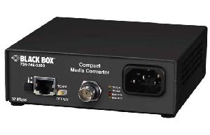 Black Box LMC009A-R4 10BASE-T/10BASE2 Compact Media Converter/w Internal Power Supply, retail ( )