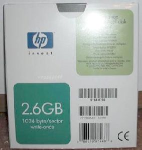 Hewlett-Packard (HP) MO Disk 2.6GB Write-Once, 5.25", p/n: 92290F (магнитооптический диск)