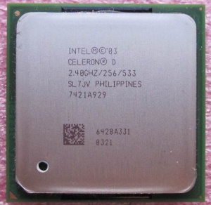 CPU Intel Celeron D 2400/256/533 (2.4GHz), 478-pin FC-mPGA4, SL7JV, OEM (процессор)