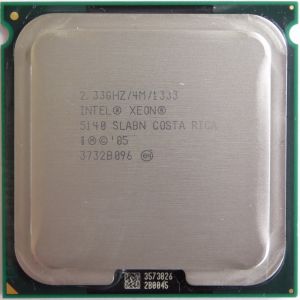 CPU Intel Xeon Dual Core 5140 2.33GHz (2330MHz), 1333MHz FSB, 4MB Cache, 1.325v, Socket LGA771, SLABN, OEM ()