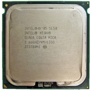     CPU Intel Xeon Dual Core 5150 2.66GHz (2660MHz), 1333MHz FSB, 4MB Cache, 1.325v, Socket LGA771, Woodcrest, SLAGA. -$79.
