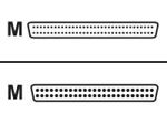 External Single-Ended SCSI Cable 50-pin Low Density (M)/BailLock to 68 pin; High Density (M)/w Thunb Screw, 1m (аналог HP C5665A), OEM (кабель соединительный)