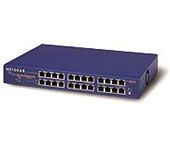 Bay Networks (NETGEAR) DS524 24-Port 10/100Base-TX Dual Speed Fast Ethernet stackable Hub, rackmount 1U, internal PS   (концентратор)