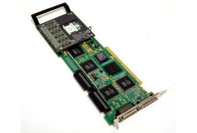 RAID controller Mylex eXtremeRAID 1100 (DAC1164P Fujitsu GP5-145; CA04124-G34), 16MB Cache (up to 64MB), 3 Channel Ultra2 SCSI LVD, 2x68-pin internal, 3x external, RAID levels: 0,1,0+1,3,5,10,30 , 50, JBOD, PCI-X, OEM ()