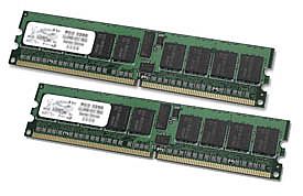 Hewlett-Packard (HP)/Compaq 2GB (2048MB) Reg PC3200 2x1GB DDR2 SDRAM DIMM Memory Kit, p/n: 343056-B21, OEM (  )