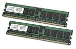 Hewlett-Packard (HP)/Compaq 2GB (2048MB) Reg PC3200 2x1GB DDR2 SDRAM DIMM Memory Kit, p/n: 343056-B21, OEM (комплект модулей памяти)