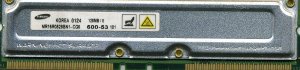 NEC 256MB/16d Rambus RDRAM RIMM, nonECC, 711-45, MC-4R256CPE6C-745, OEM ( )