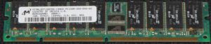 Micron SDRAM DIMM 1GB, PC133 (133MHz), ECC Reg., CL3, Sync CL3, double-sided, p/n: MT36LSDT12872G-133D2, PC133R-333-542-G2, OEM ( )