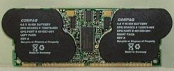 HP/Compaq 64MB Battery-backed Cache Memory Module board (BBU), includes 2 attached battery packs (p/n: 401027-001) , p/n: 171386-001, OEM ( )