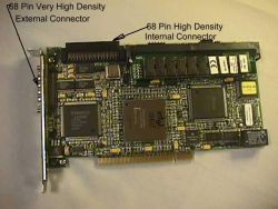 RAID controller Mylex DAC960PTL, Single channel/w 4MB RAM, Ultra SCSI 68-pin, RAID levels: 0, 1, 3, 5, 0+1, 10, 30, 50 and JBOD; PCI, OEM ()