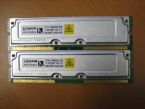 Kingston/Dell KTD-DM800E/256 Rambus ECC 512MB (2x256MB) RIMM RDRAM Memory Kit, PC800, OEM ( )