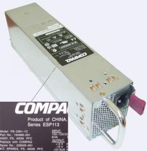   194989-001 Hot-Plug 400W Power Supply for DL380 COMPAQ OEM