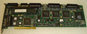 RAID controller DEC/Mylex DAC960PD-3, 2 channel external, 3 channel internal, Ultra Wide SCSI, 8MB Cache (up to 128MB) , PCI, p/n: KZPSC-XB, OEM ()