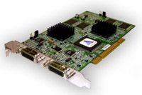 Multi-monitor VGA card Appian Graphics Rushmore 4-port, 2 head DVI, 64MB RAM, PCI, Quad (4) channel, OEM ()
