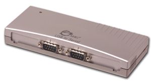SIIG JU-HS2012 1xUSB to 2xSerial (DB9) RS-232 Adapter  ()