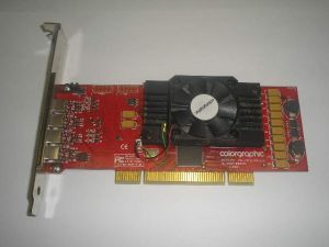 Colorgraphic Xentera GT 4 Small Form Factors PCI Video Card Quad Display (4 Head), 128MB (4x32MB) DDR SDRAM, p/n: 612514, retail ()