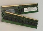 Hewlett-Packard (HP) 2GB (2x1GB) DDR2 PC2-3200 (400MHz) Registered RAM DIMM, CL3, ECC, p/n: 343066-B21, 345113-851, OEM (комплект модулей памяти)